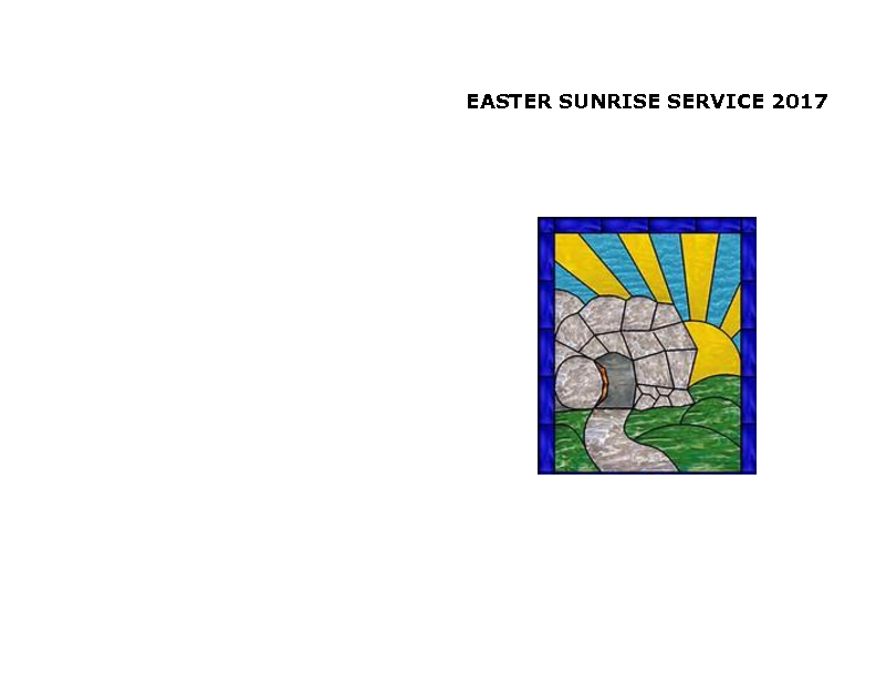 Easter Sunrise Service 2017